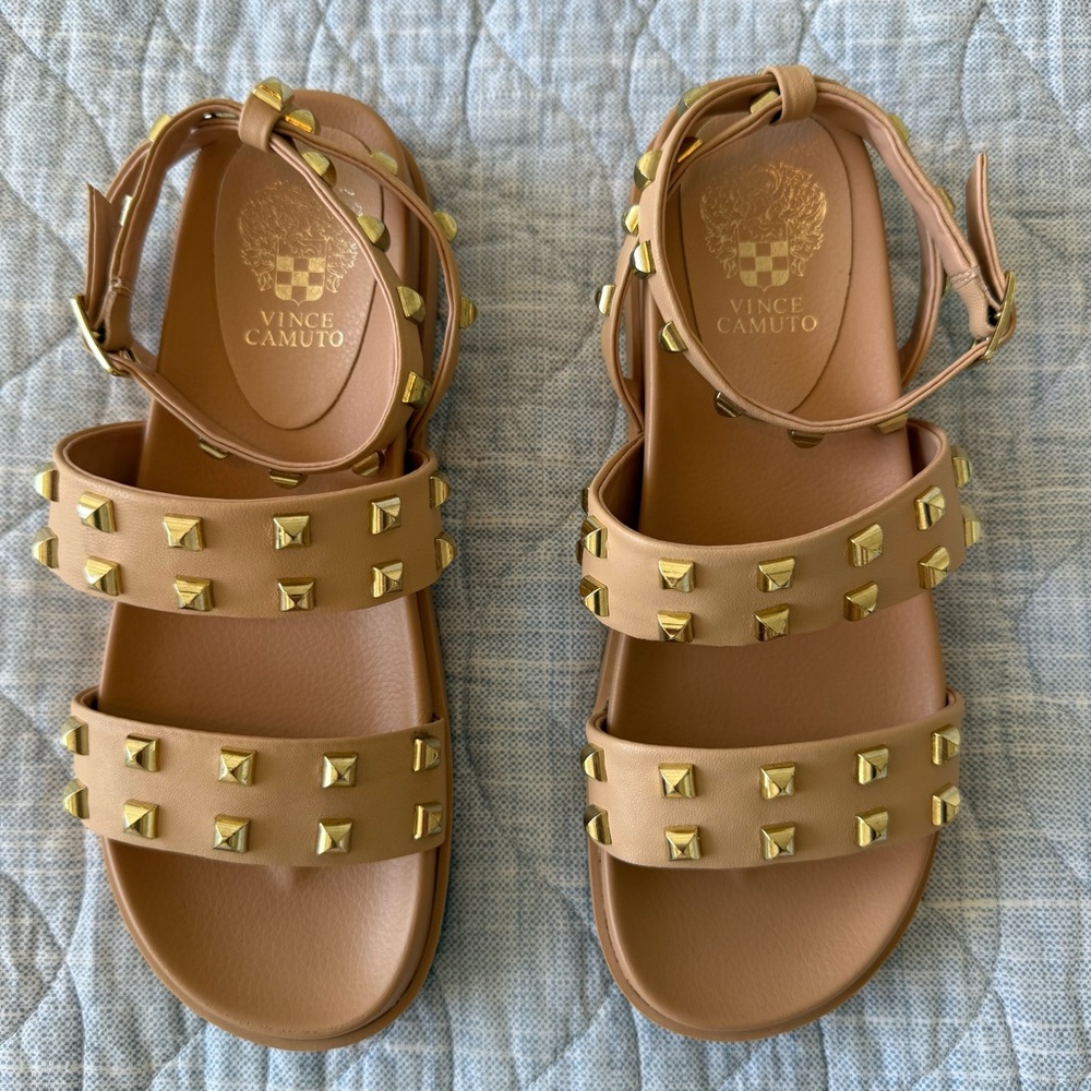Vince Camuto Sandals with Gold Studs